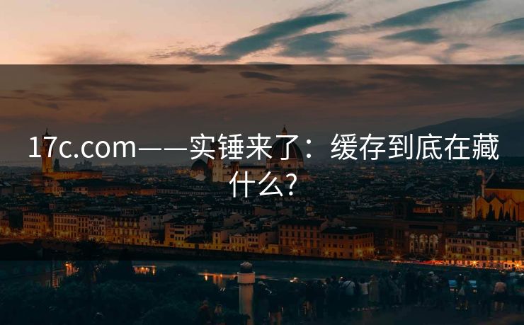 17c.com——实锤来了：缓存到底在藏什么?
